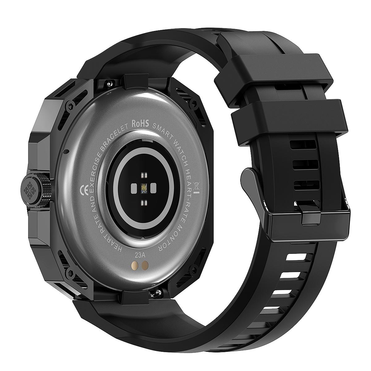 Smart Watch With Heart And Blood Monitoring Colour Screen - Black 15
