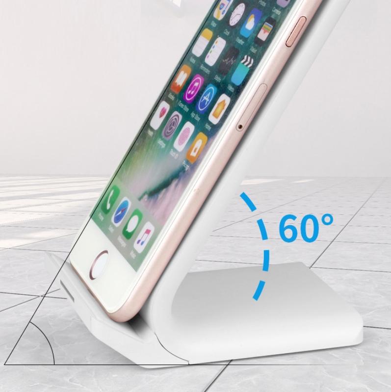 10W Vertical Wireless Charger For Smartphones Black 5