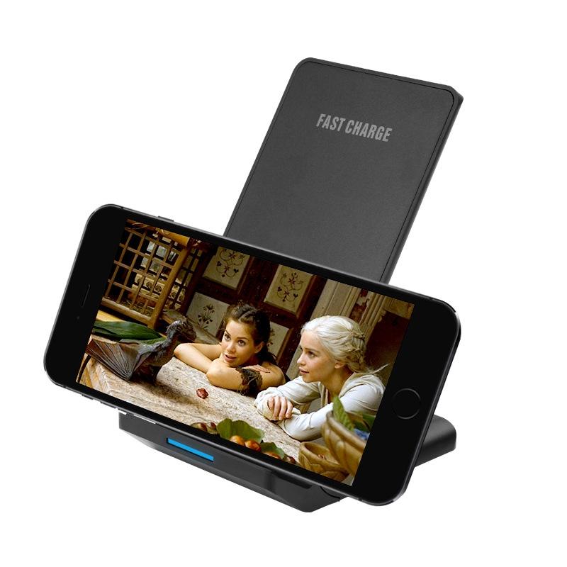 10W Vertical Wireless Charger For Smartphones Black 9