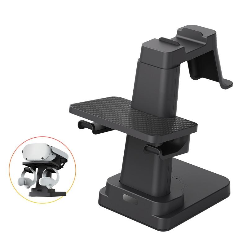 Universal Vr Headset Handle Bracket - Compatible with Pico4 Meta Quest Rift s Htc - Black 1