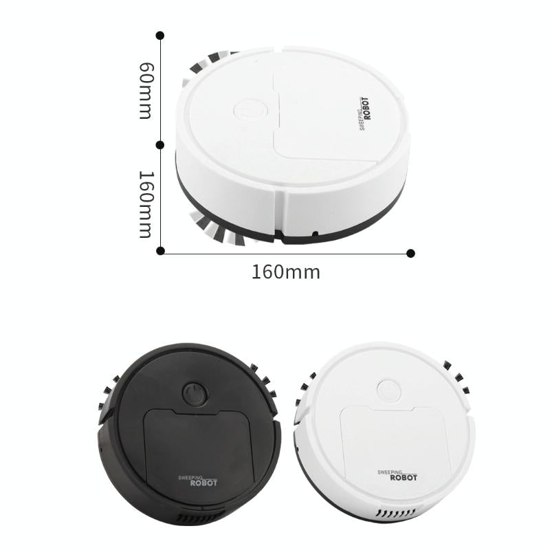 Intelligent 3-in-1 Mini Sweeping Robot Vacuum - Black 3