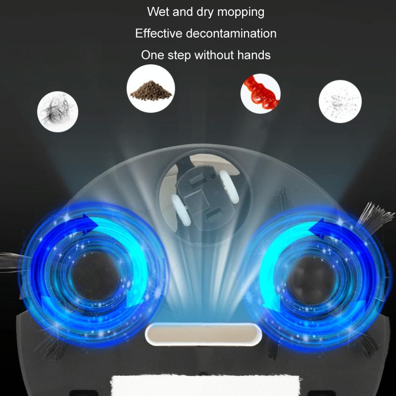Intelligent 3-in-1 Mini Sweeping Robot Vacuum - Black 10