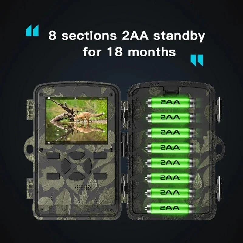 Outdoor Camouflage Dual Lens Infrared Camera with 4k Resolution and Night Vision 9