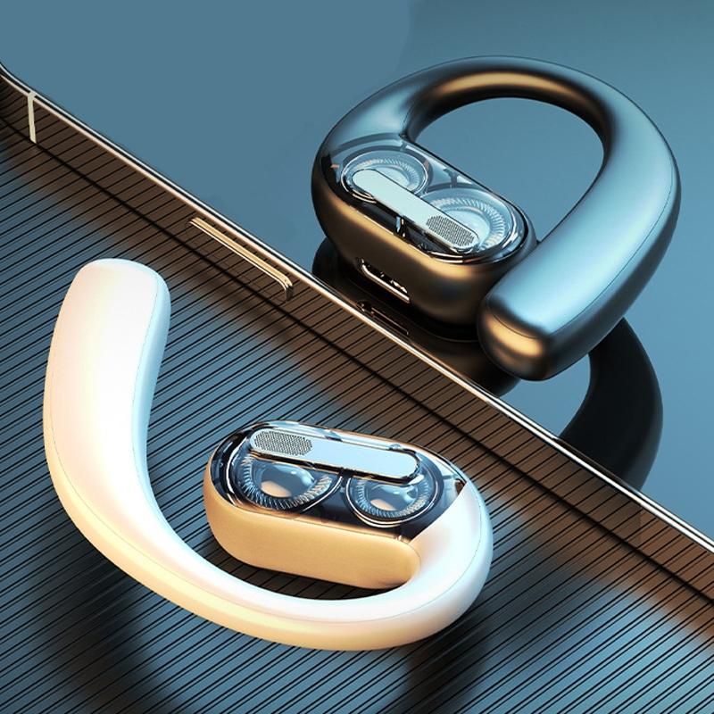 Wireless Dual Speaker On-ear Bluetooth Earphone - Single Ear - Black 3