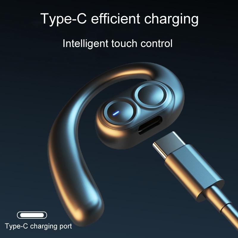 Wireless Dual Speaker On-ear Bluetooth Earphone - Single Ear - Black 8