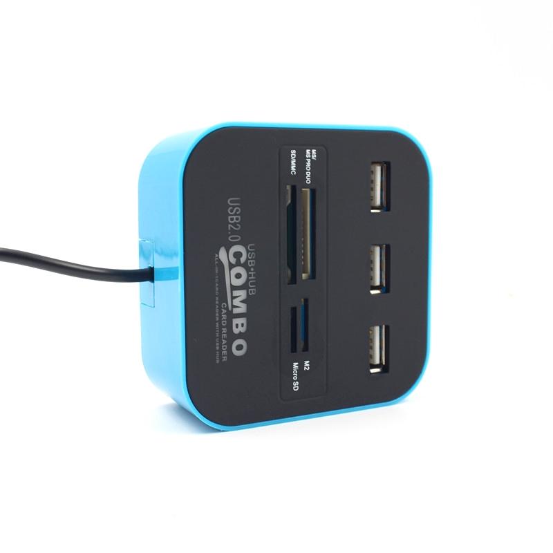 7-Port Usb 2.0 Hub With Built-In Card Reader 5