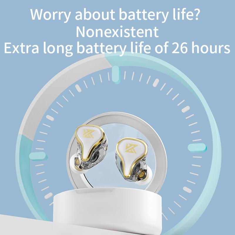 Hybrid Bluetooth 5.2 True Wireless Tws Earphones - Kz Sk10 - White 9