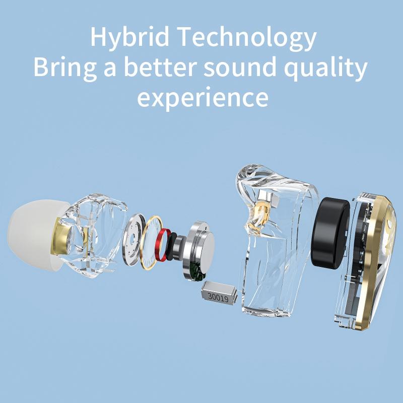 Hybrid Bluetooth 5.2 True Wireless Tws Earphones - Kz Sk10 - White 10