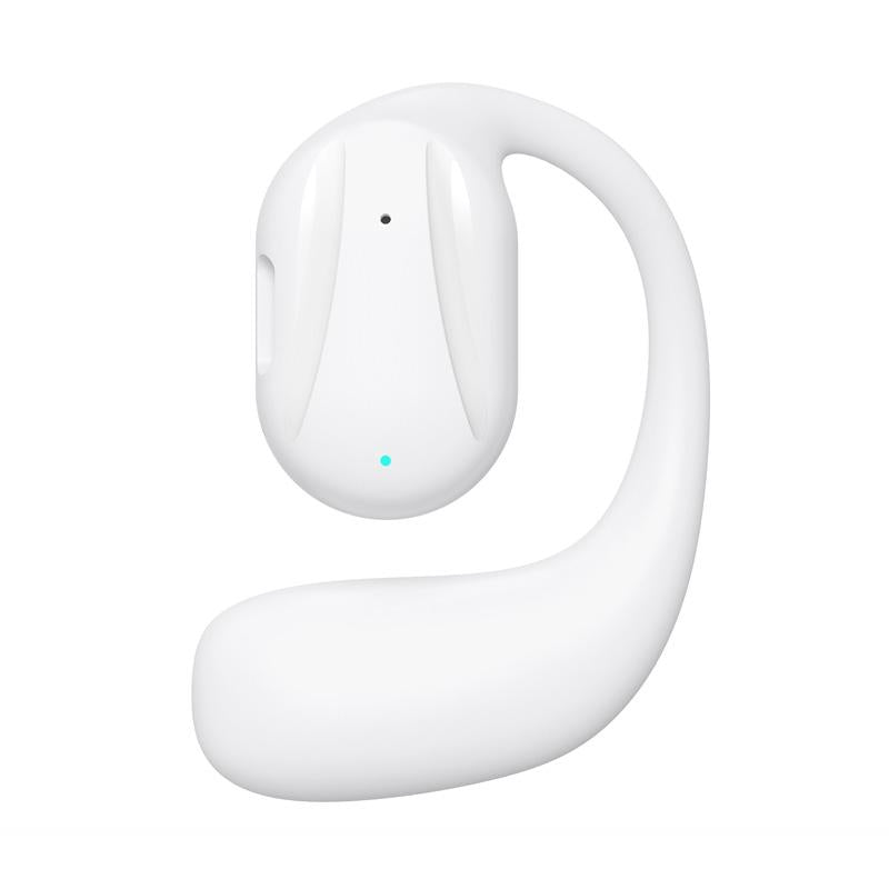 Black Yj77 Bluetooth 5.2 Ear-mounted Bone Conduction Headset for Left Ear - Left Ear Black 8
