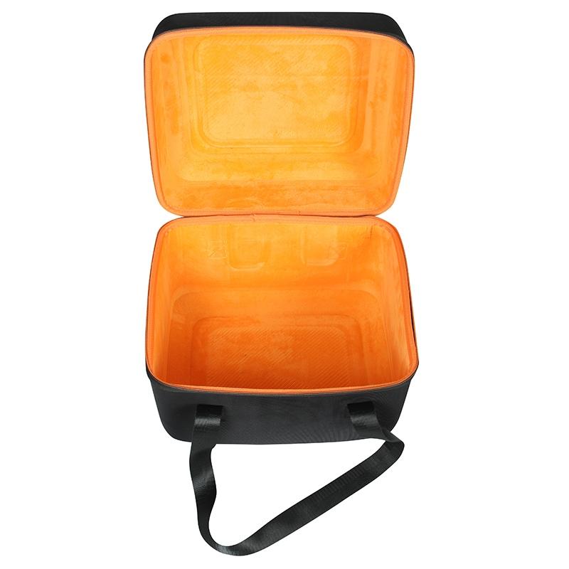 Shockproof Portable Carrying Case - Compact Design - Black + Orange 4