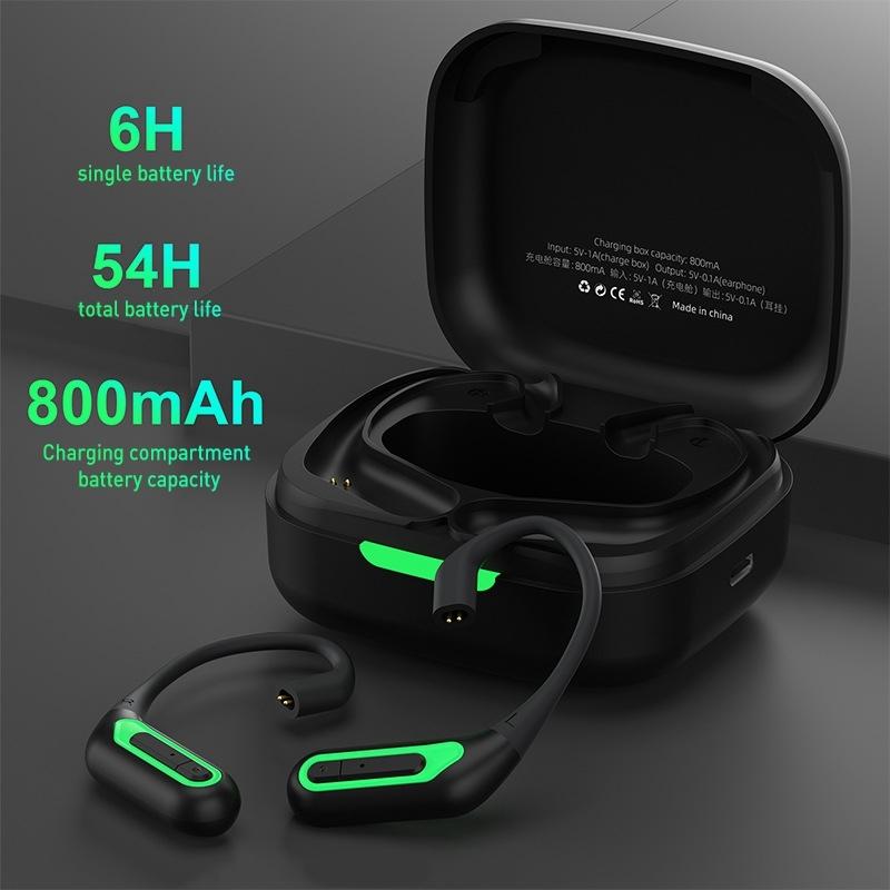 Wireless Bluetooth Headset with Interface Adaptation - Black 4