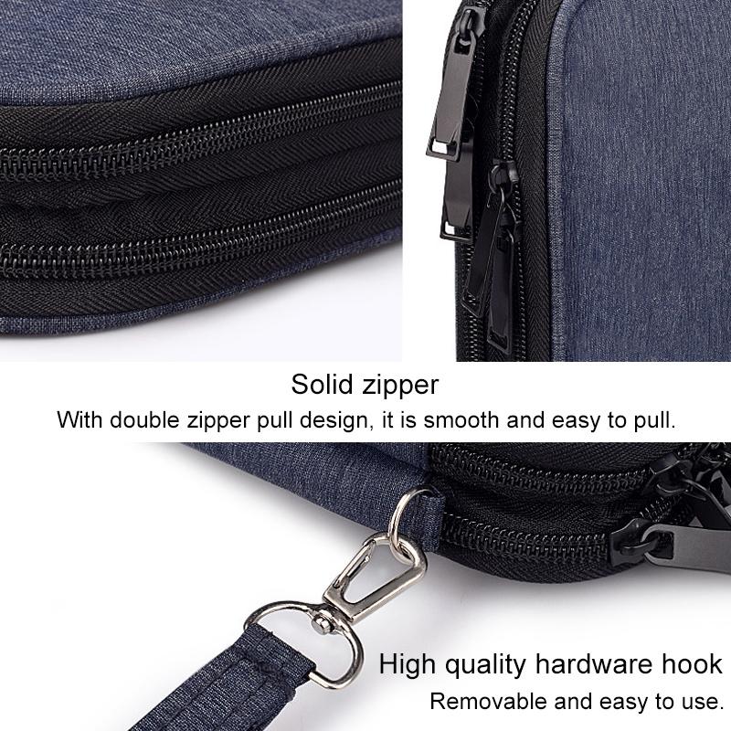 Waterproof Multi-function Storage Bag for Digital Accessories - l - Navy Blue 6