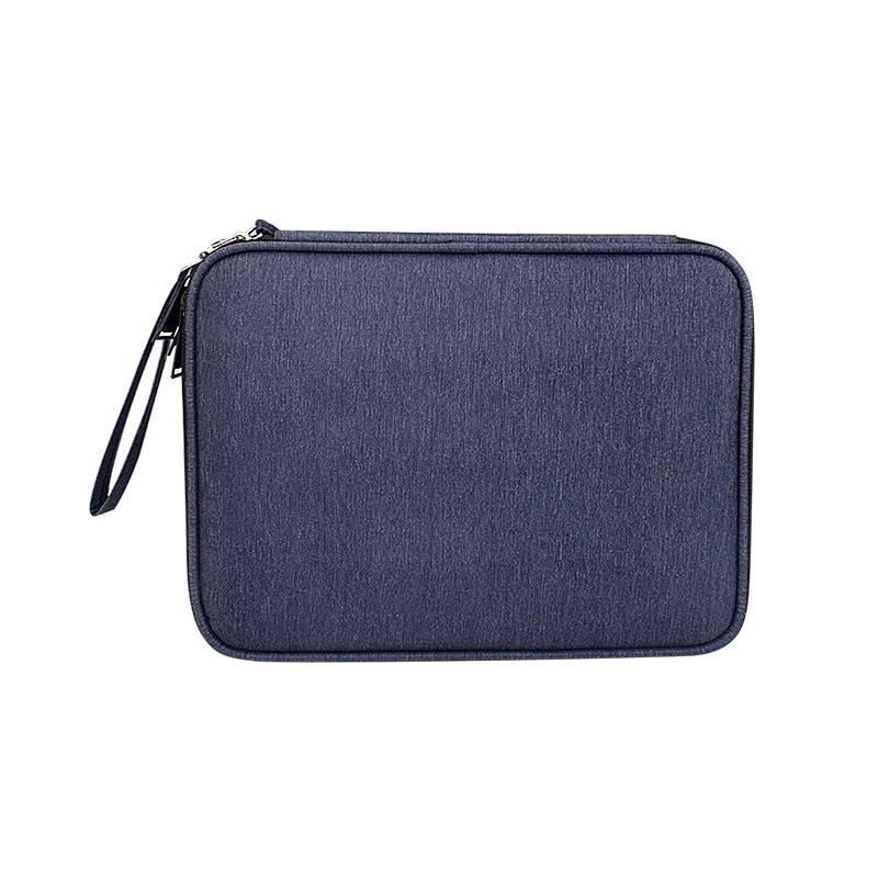 Waterproof Multi-function Storage Bag for Digital Accessories - l - Navy Blue 12