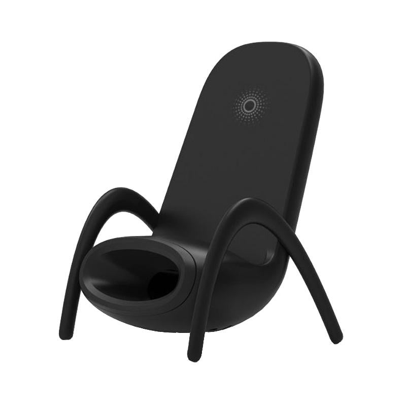Wireless Charger With Amplifier Chair Shape - White 9