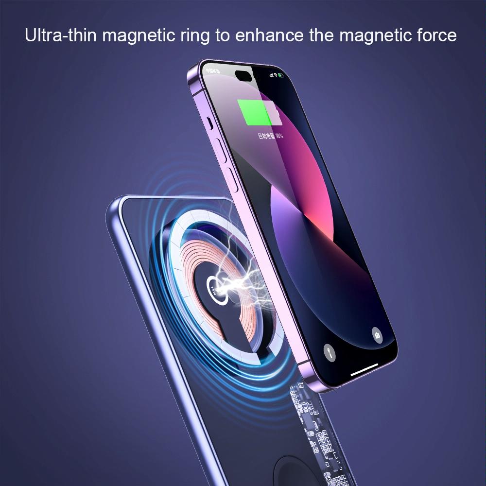 2 In 1 Magnetic Wireless Charger Grey 3