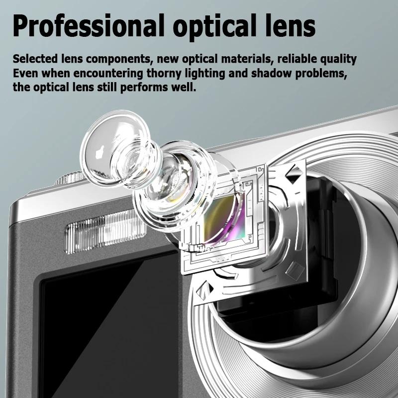 4K Hd Optical Zoom Digital Camera 60Mp Dual Screen Selfie Camera No Memory - Black 14