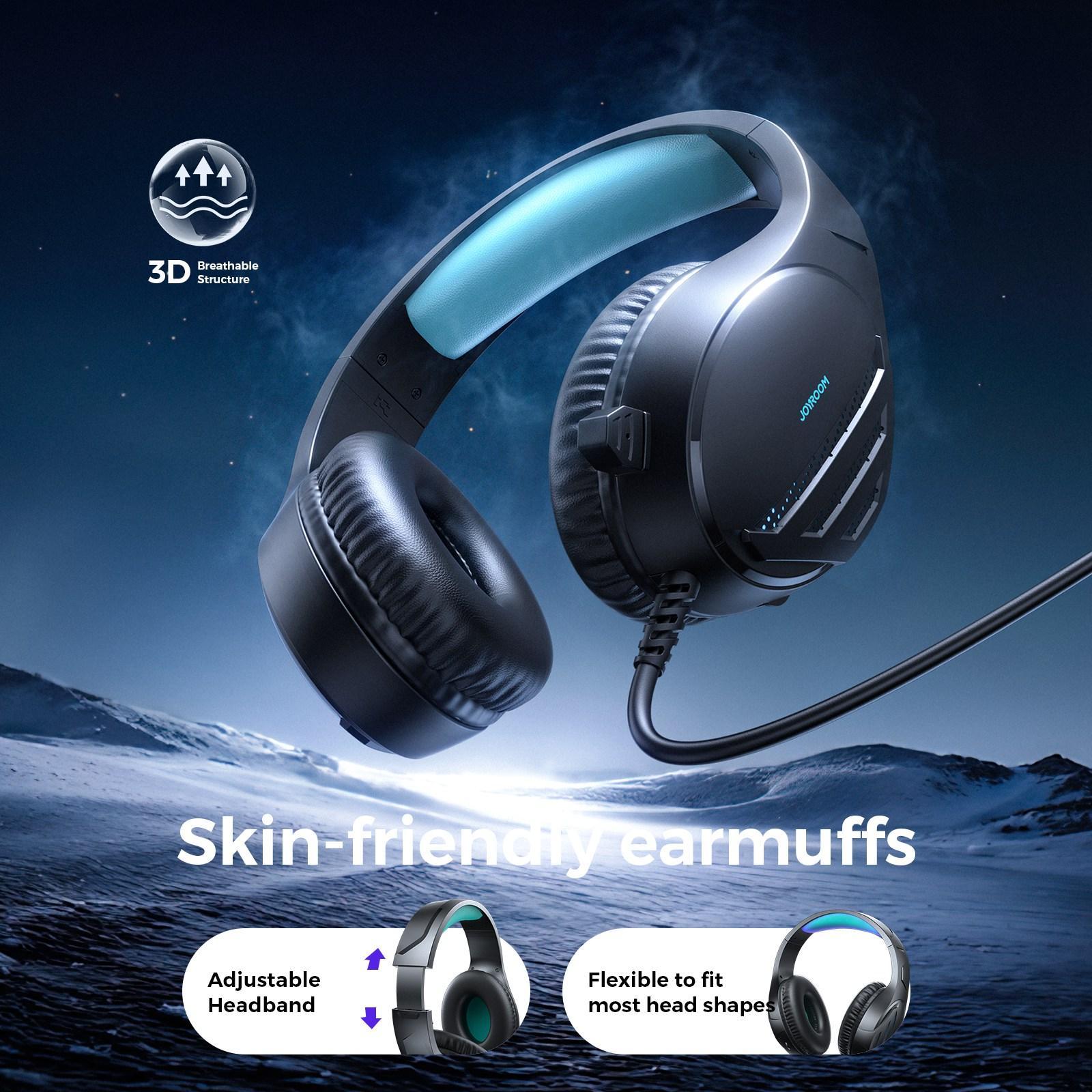 Black Gaming Headset With Joyroom Jhead Jr-Hg2 4