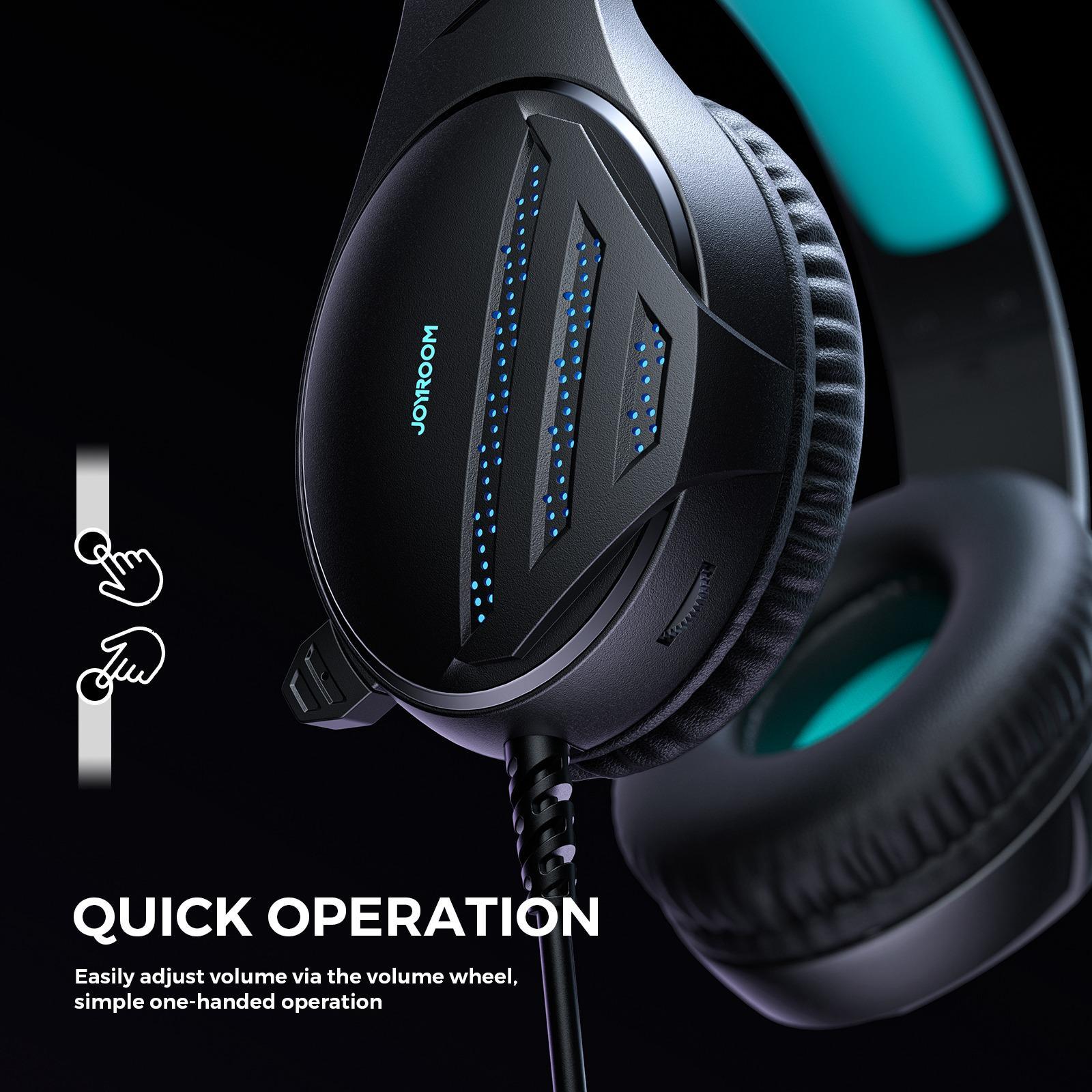 Black Gaming Headset With Joyroom Jhead Jr-Hg2 5