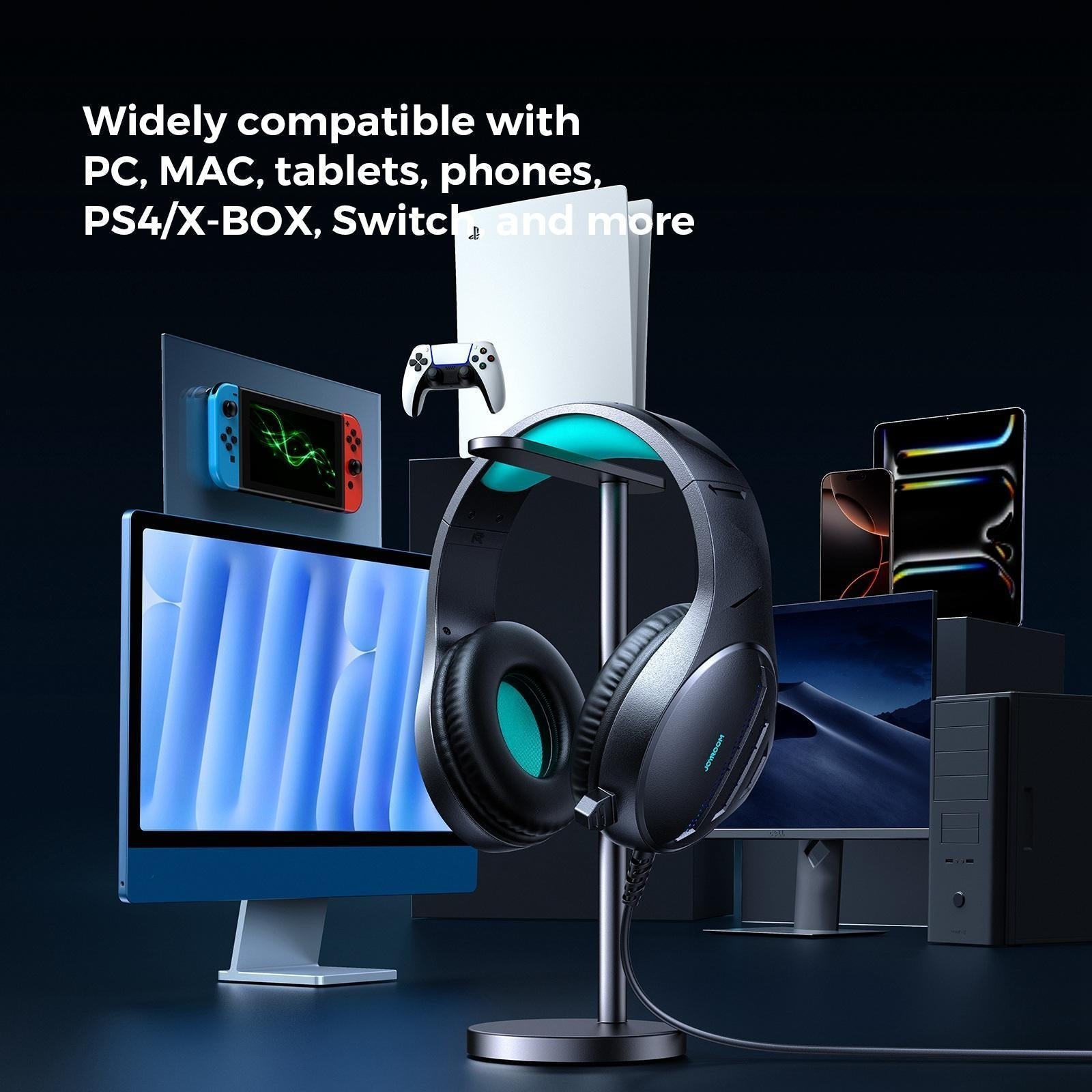 Black Gaming Headset With Joyroom Jhead Jr-Hg2 8