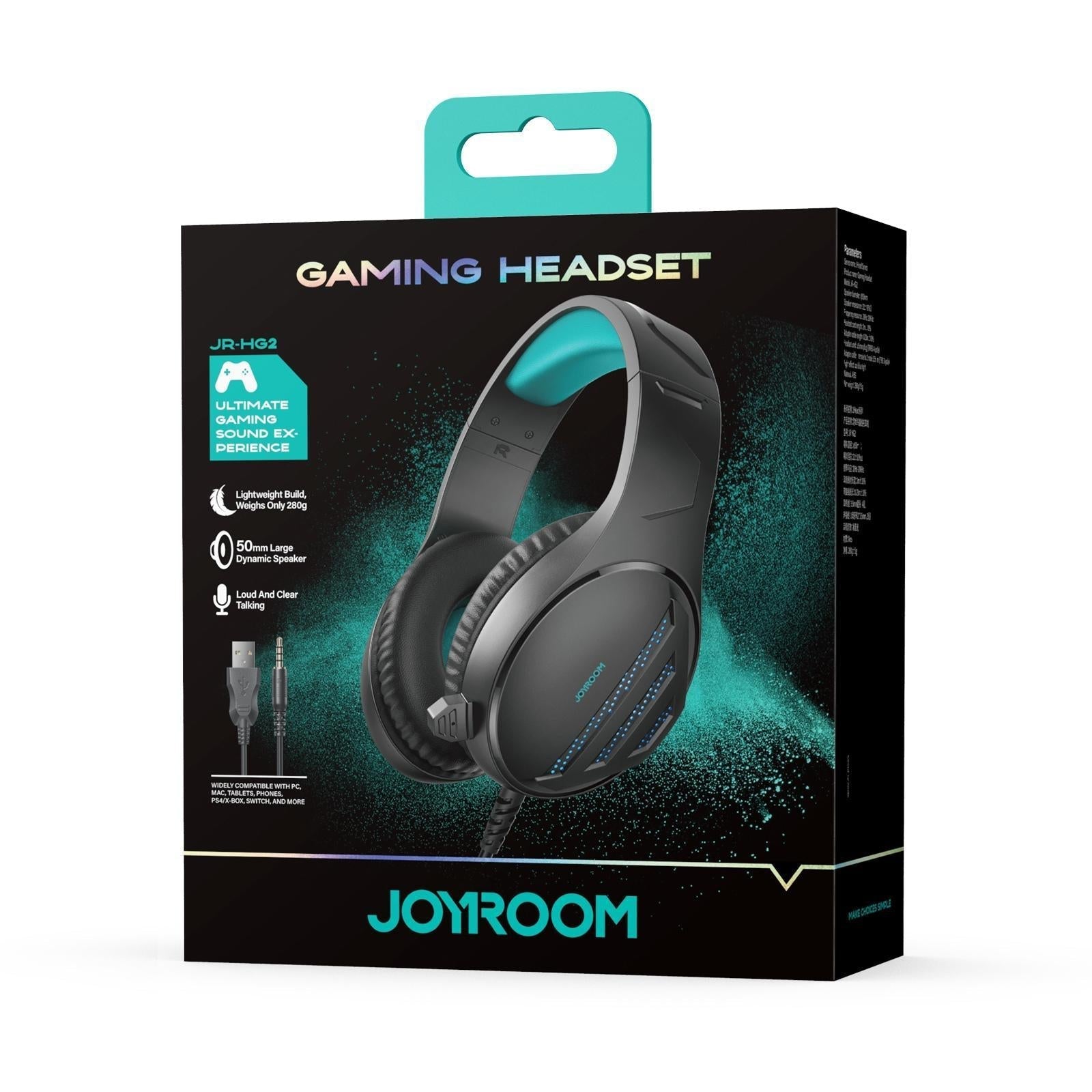 Black Gaming Headset With Joyroom Jhead Jr-Hg2 9