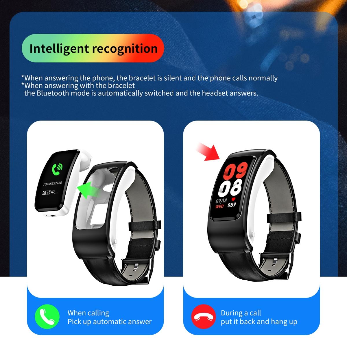 1.08 Inch Waterproof Smart Watch With Bluetooth Call - Black 15