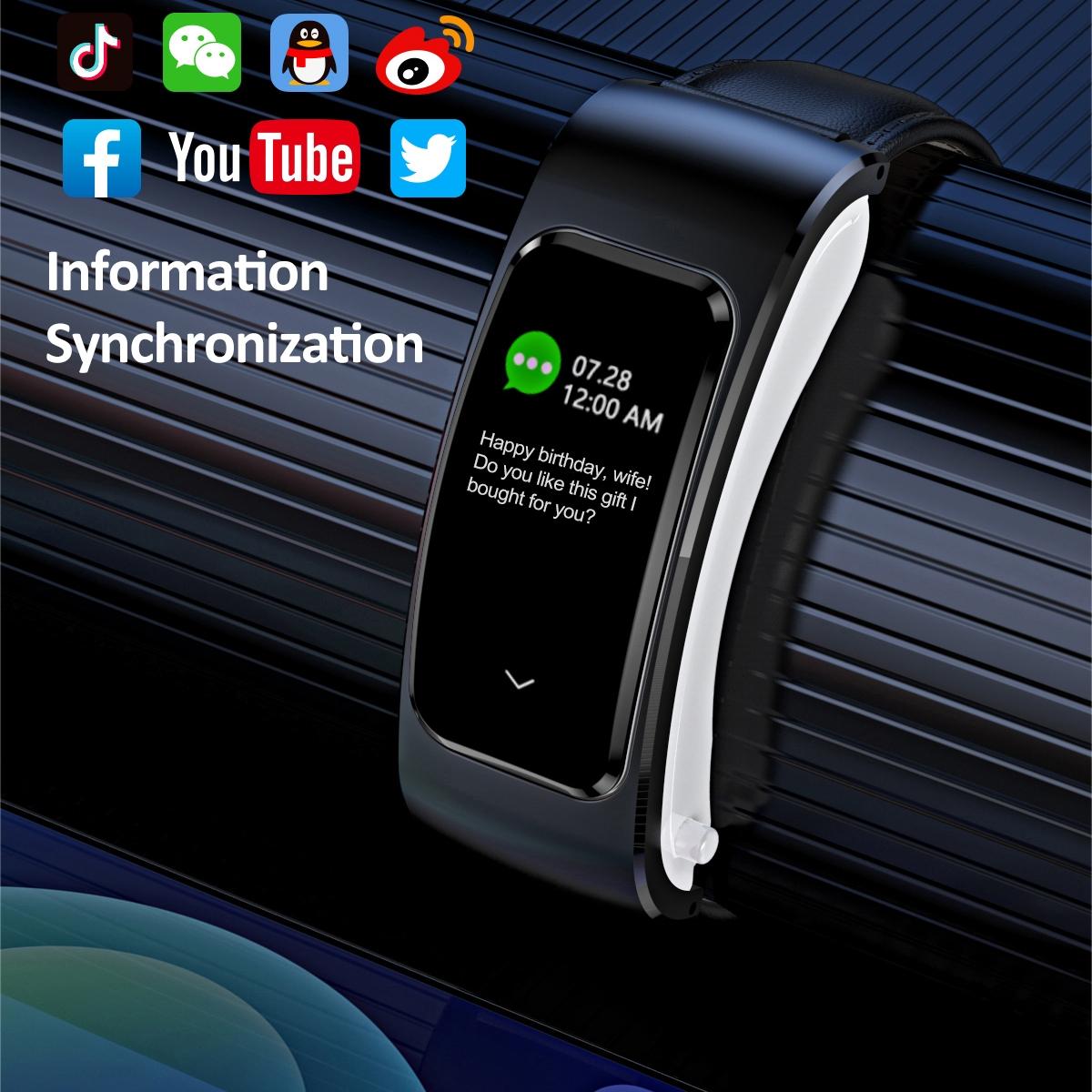 1.08 Inch Waterproof Smart Watch With Bluetooth Call - Black 16