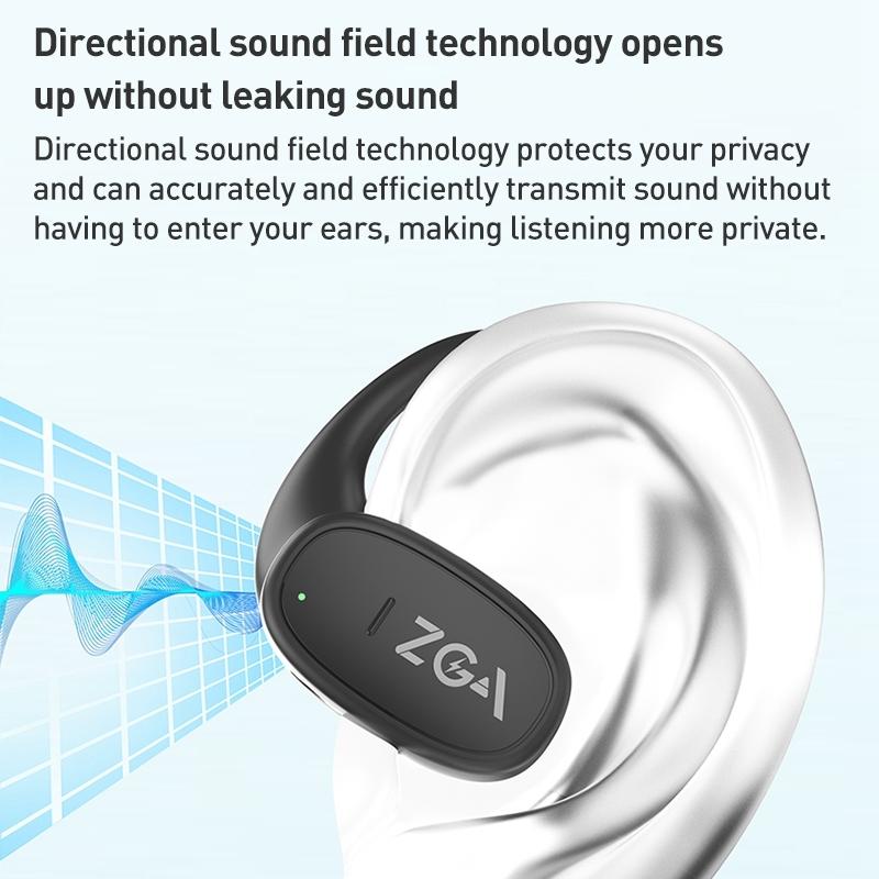 Wireless Bluetooth Earphone - Ear-mounted - Black 5