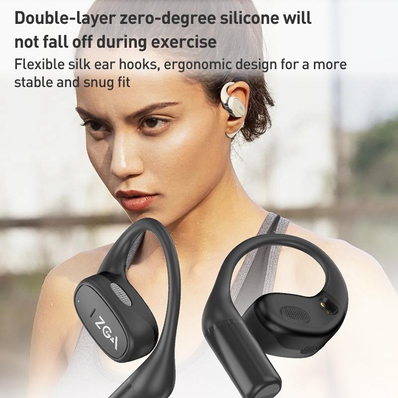 Wireless Bluetooth Earphone - Ear-mounted - Black 6