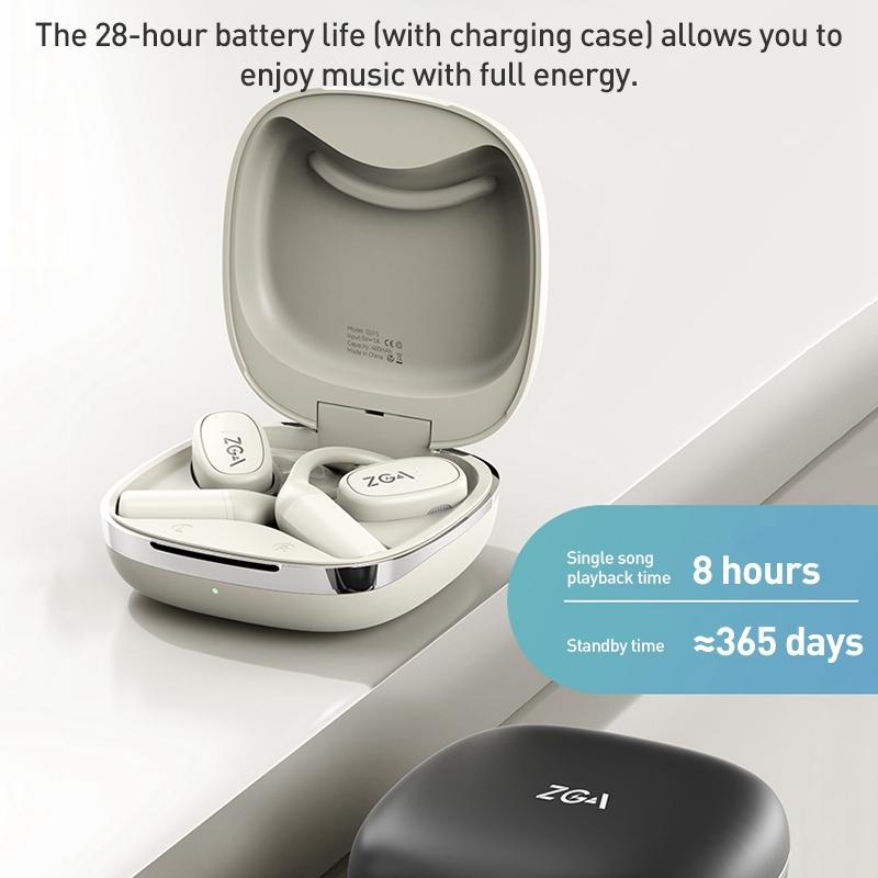 Wireless Bluetooth Earphone - Ear-mounted - Black 8