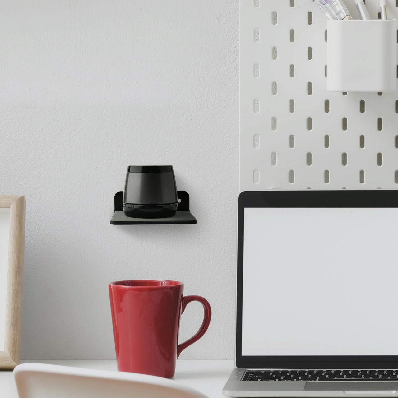 Wall-mounted Bluetooth Speaker Bracket with Phone Charging - White 7