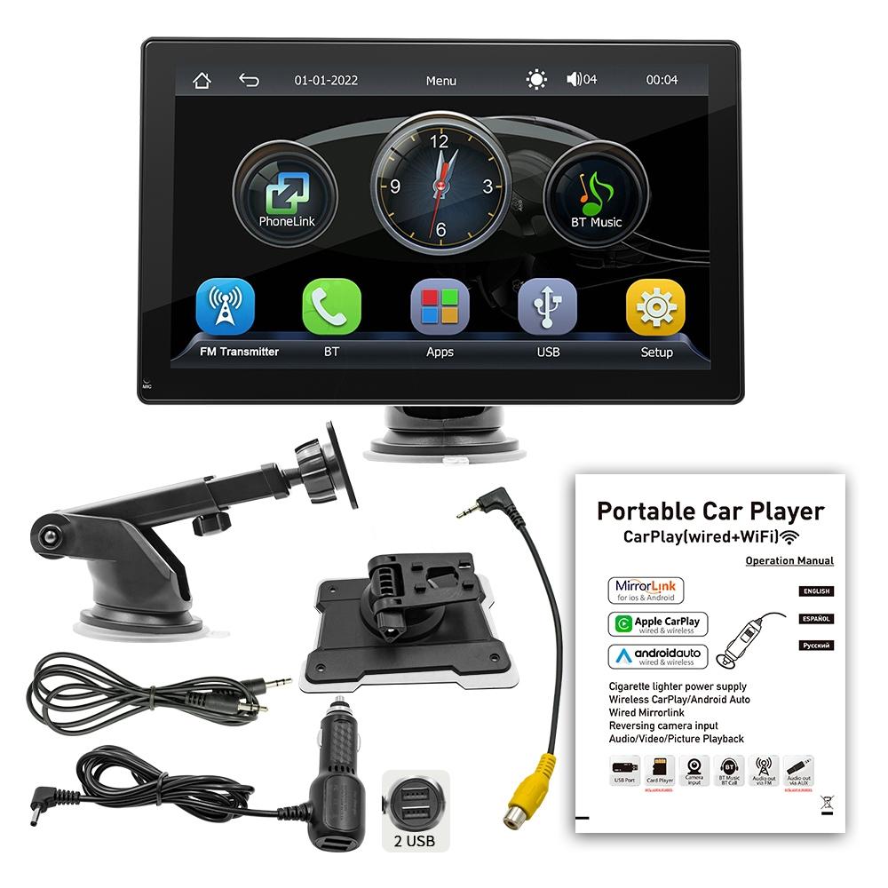 9 Inch Car Mp5 Player With Carplay / Android Auto - Black 4