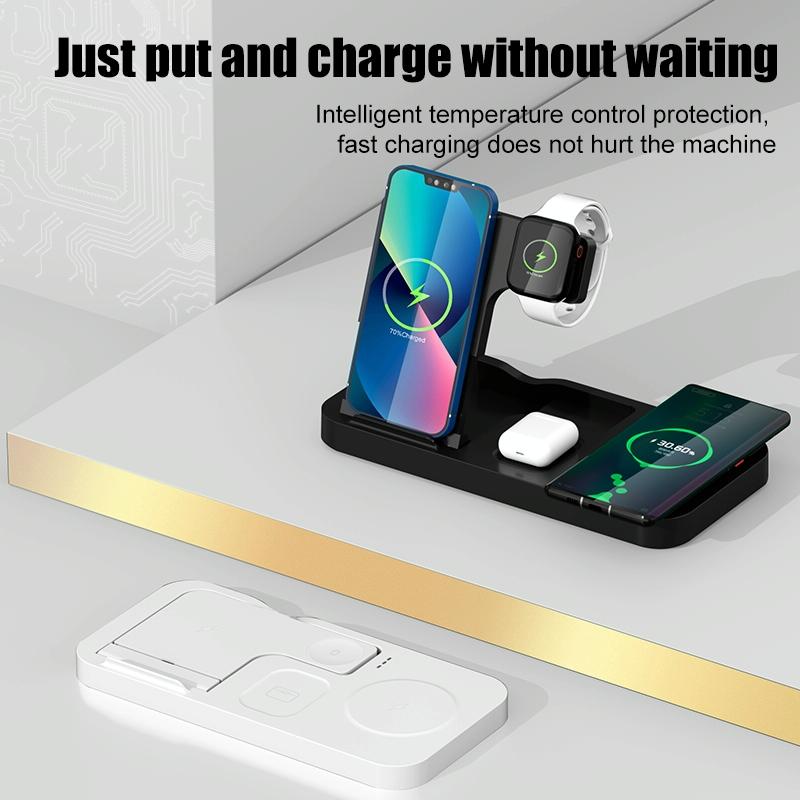 15W 4 In 1 Wireless Phone Charger Black 5