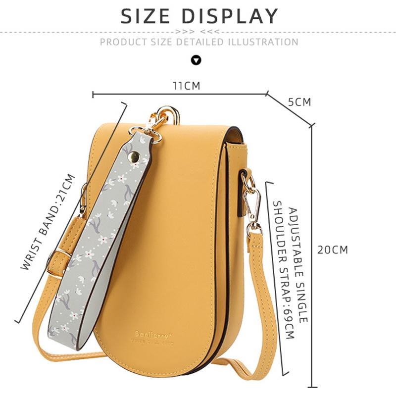 Multi Card Clutch For Women Mobile Phone - Yellow 4