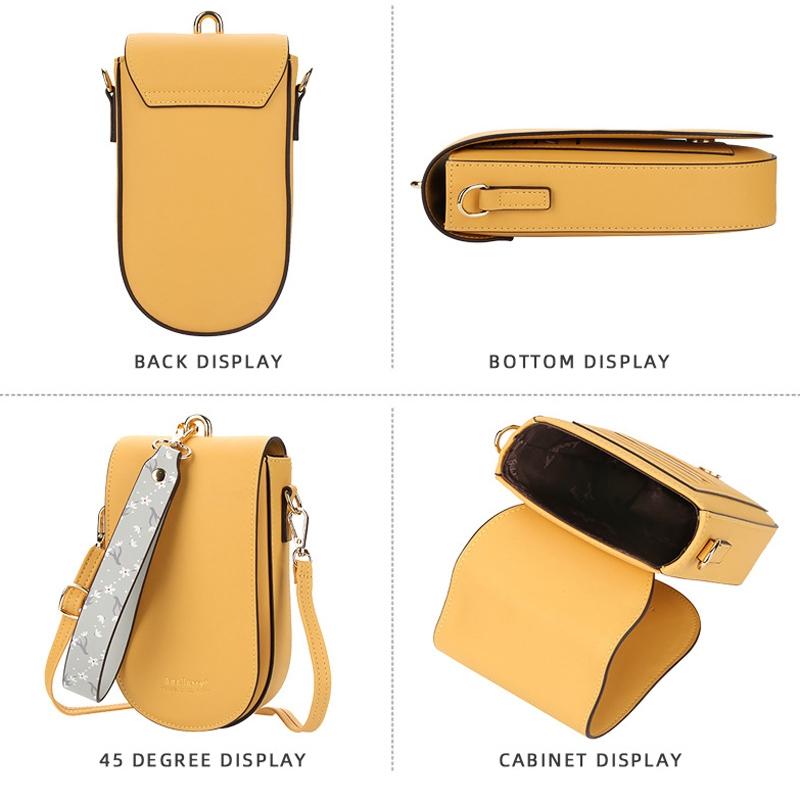 Multi Card Clutch For Women Mobile Phone - Yellow 5