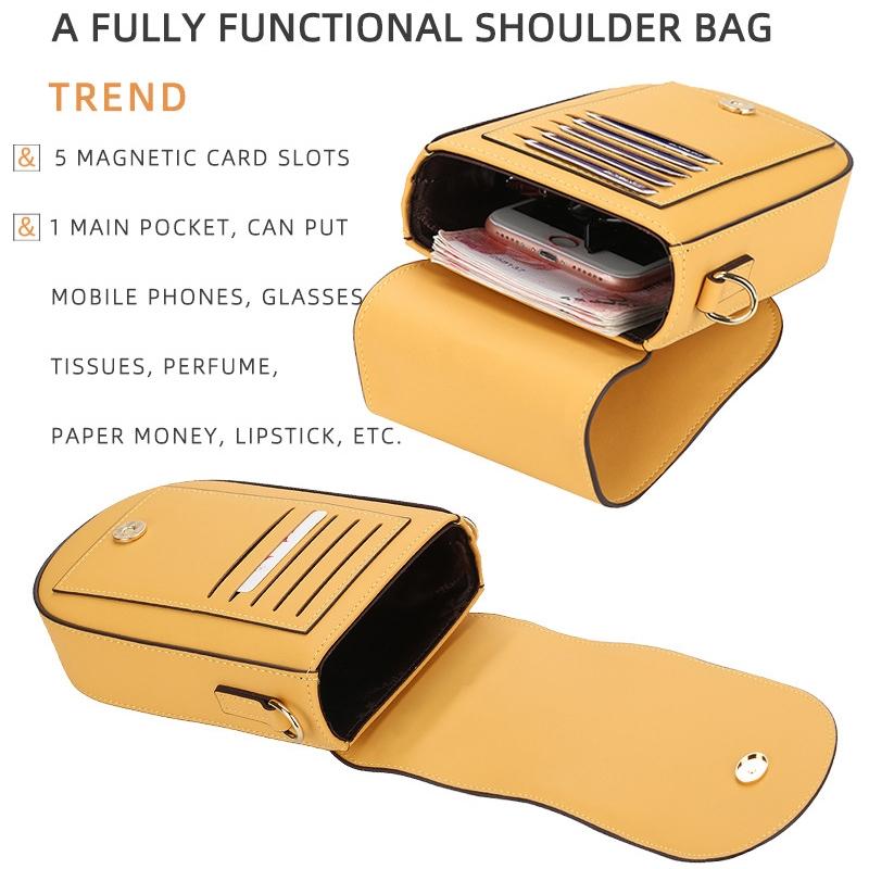 Multi Card Clutch For Women Mobile Phone - Yellow 7