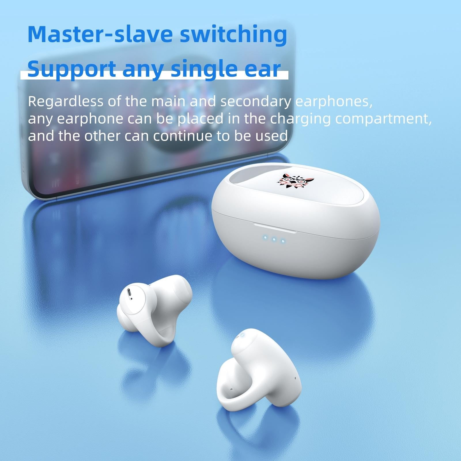 Wireless Bluetooth Earphone - Ear-mounted T306 - Black 5