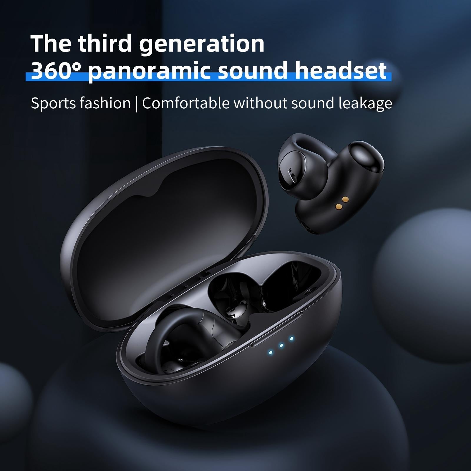 Wireless Bluetooth Earphone - Ear-mounted T306 - Black 9