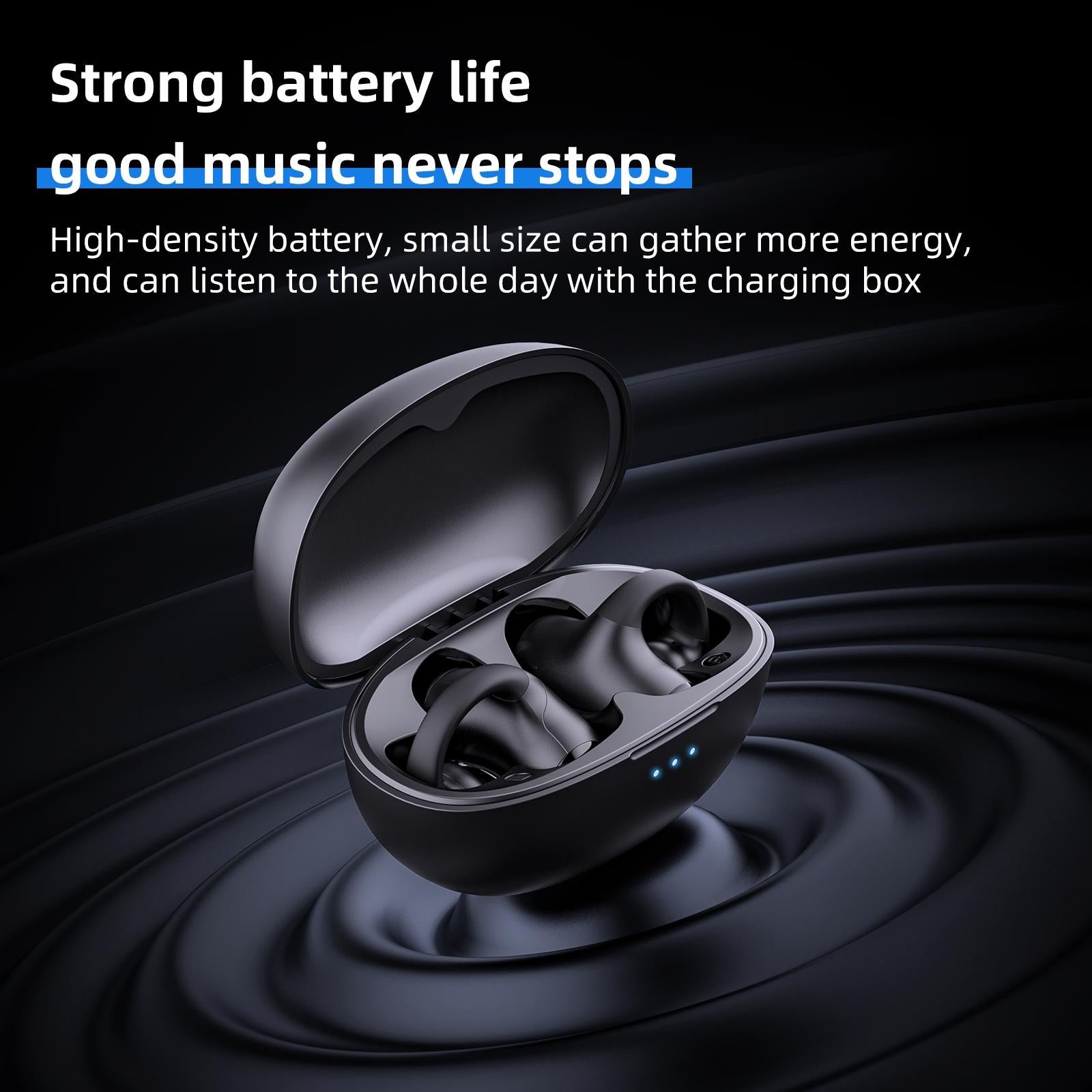 Wireless Bluetooth Earphone - Ear-mounted T306 - Black 12