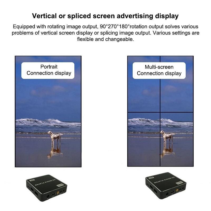 4K Player Ad Machine Auto Play Video Ppt Horizontal / Vertical U Disk 7