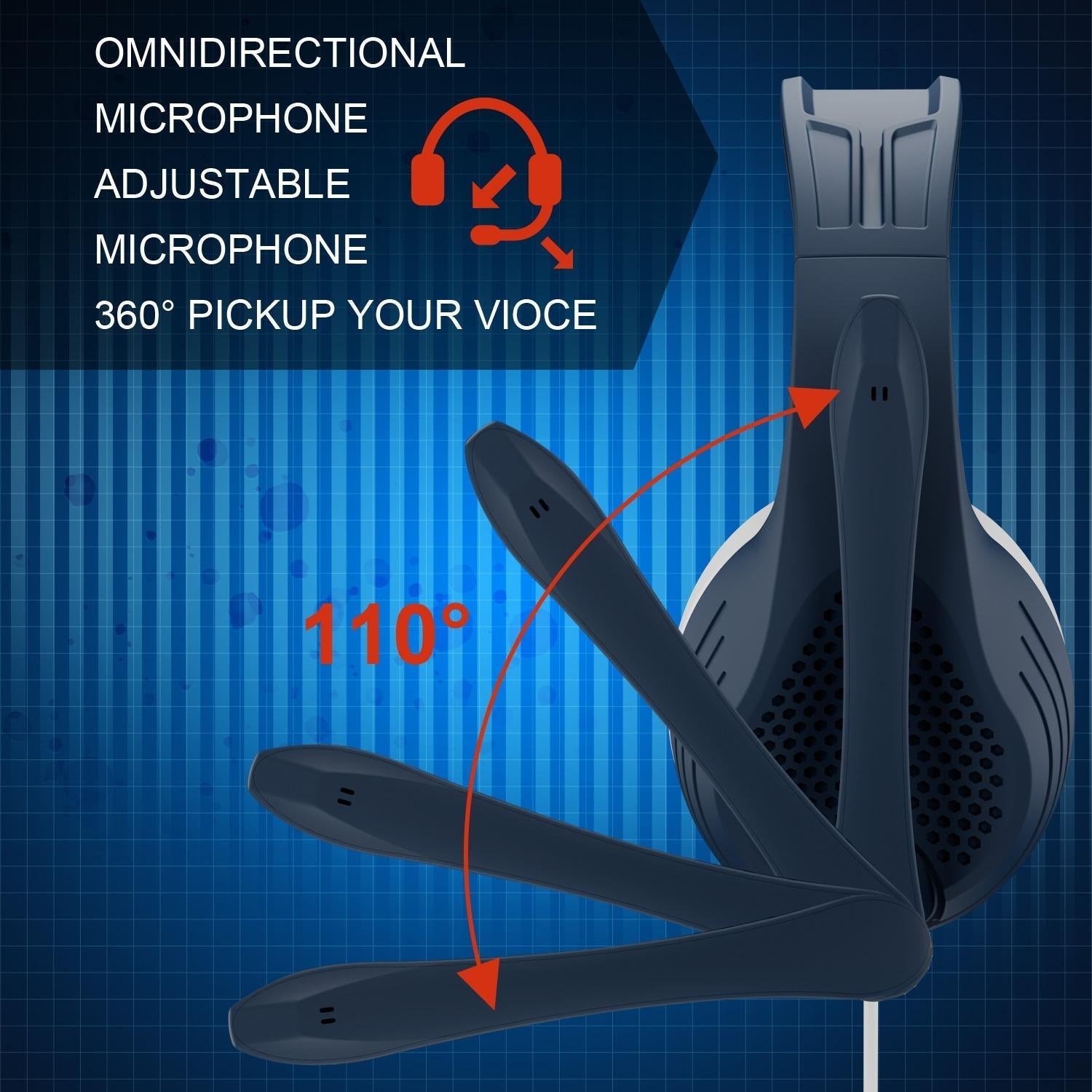 Adjustable Gaming Headset With Mic 3.5Mm Port - Rose Gold 4