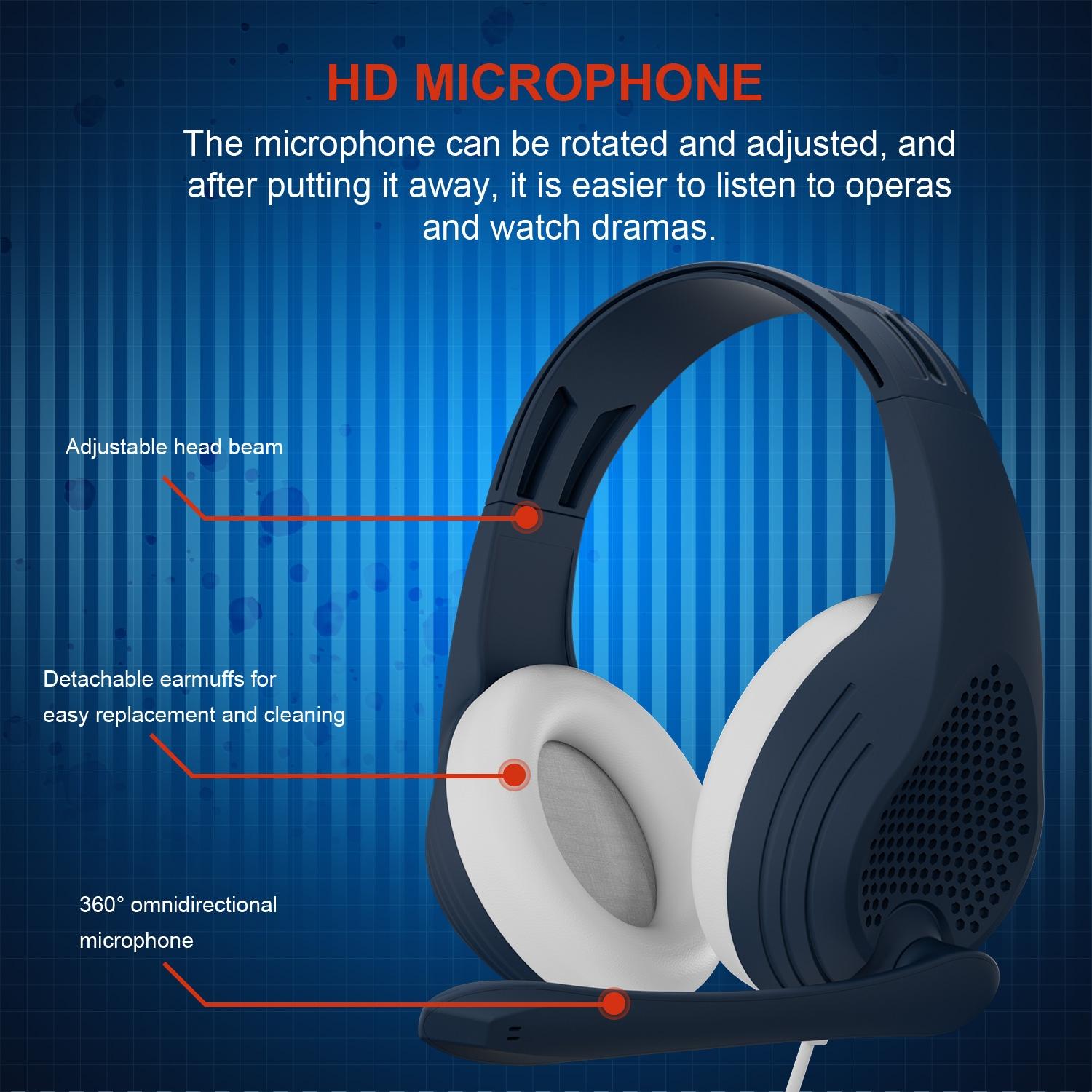 Adjustable Gaming Headset With Mic 3.5Mm Port - Rose Gold 5