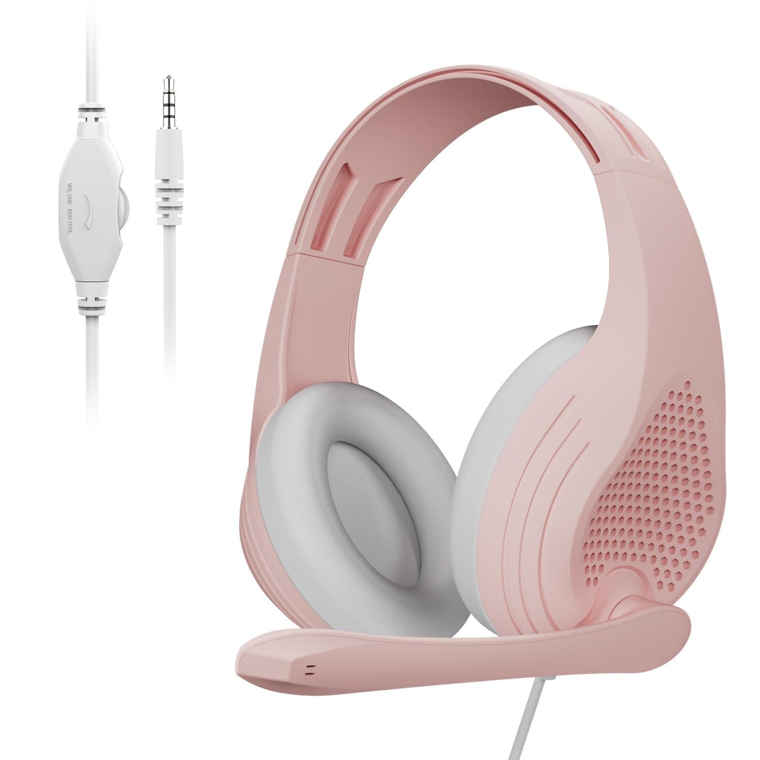 Adjustable Gaming Headset With Mic 3.5Mm Port - Rose Gold 8