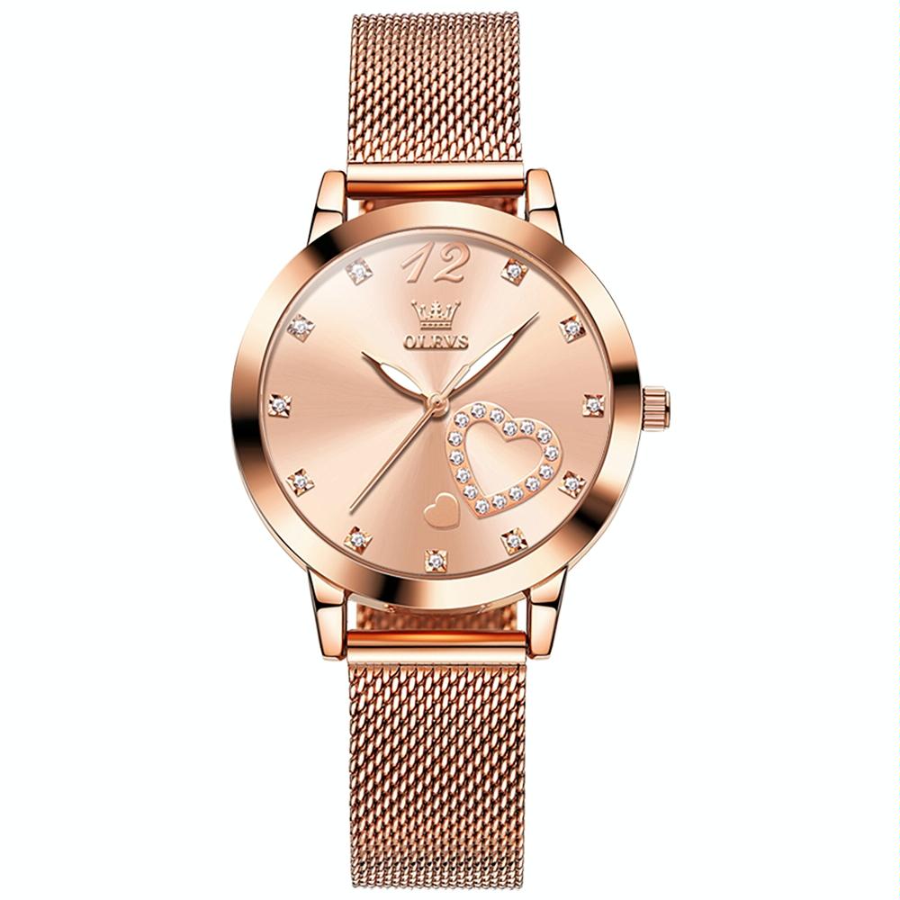 Waterproof Heart-shaped Women Quartz Watch - White 14
