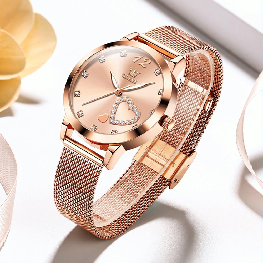 Waterproof Heart-shaped Women Quartz Watch - White 15