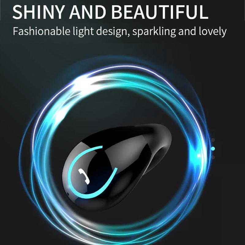 Ultra-light Wireless Bluetooth Earphones - Yx08 Stereo V5.0 - Black 9