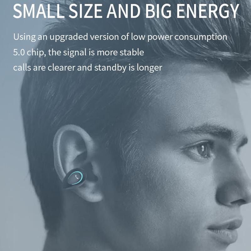 Ultra-light Wireless Bluetooth Earphones - Yx08 Stereo V5.0 - Black 11