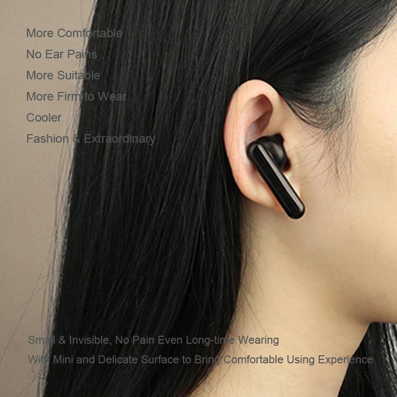 Mini Touch Control Tws Wireless Earphones with Mic & Charger Box - Black 7