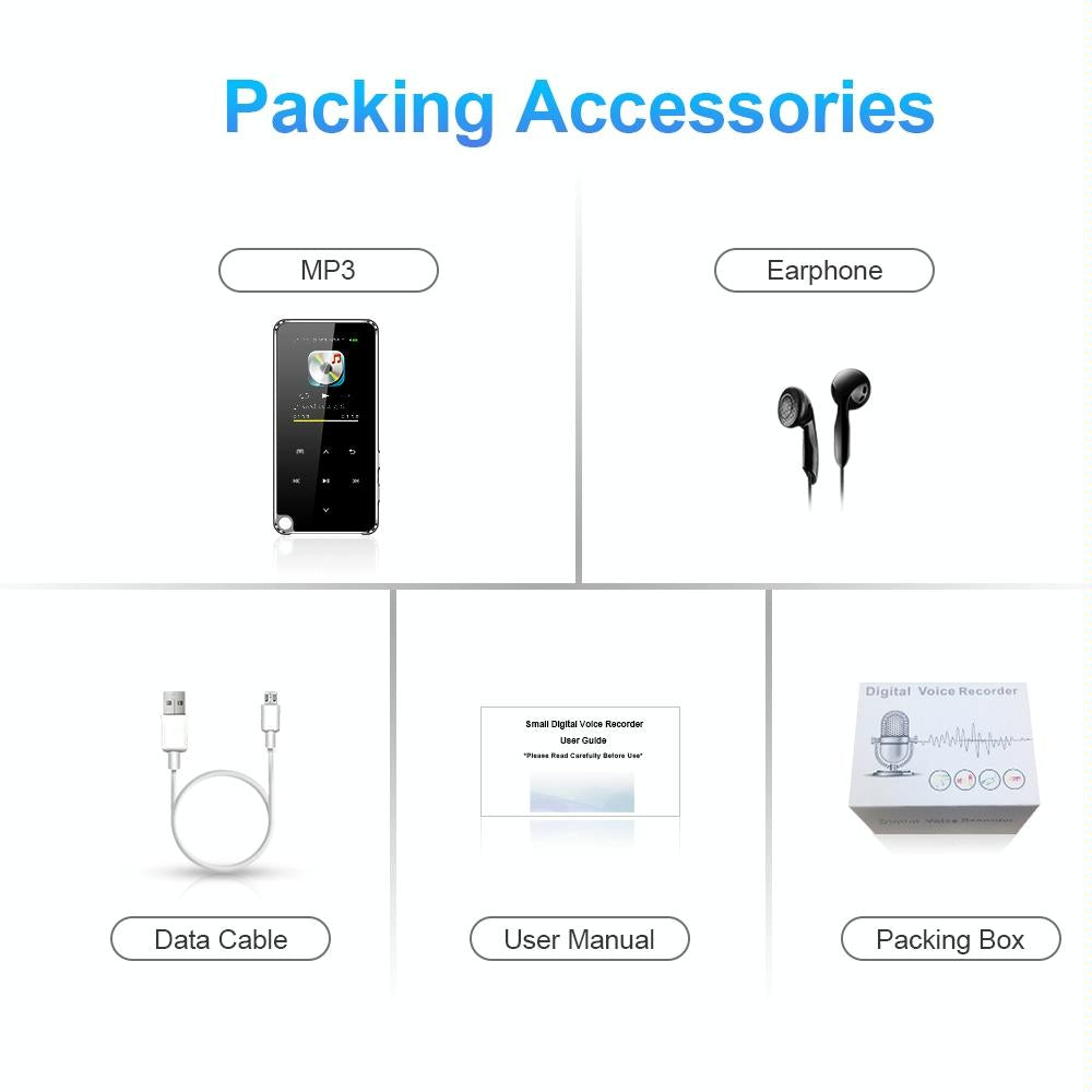 Portable Bluetooth Mp3 Player 4Gb Capacity Black 7