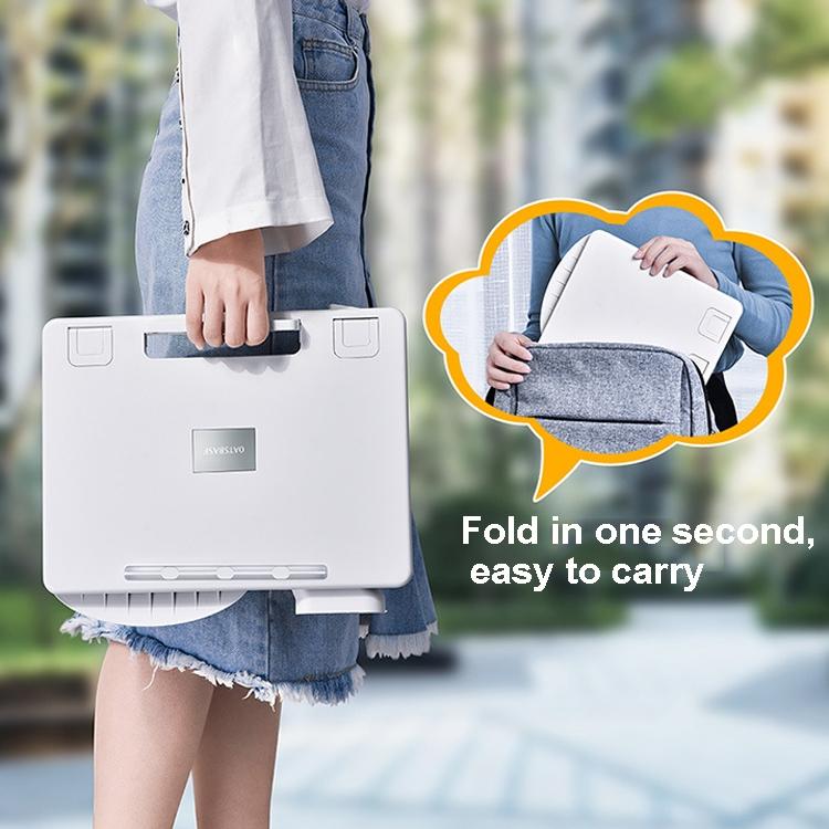 Portable Foldable Laptop Stand - Heightening Bracket Multifunctional White 6