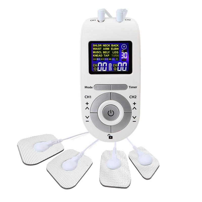 12-Mode Digital Meridian Physiotherapy Instrument Acupuncture Massager White